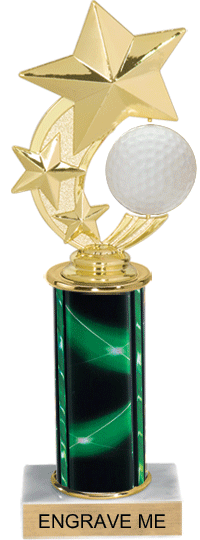 Golf Shooting Star Spinning Trophy [TSSS12-GL]