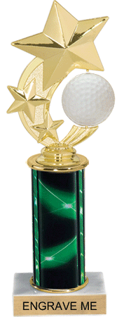 Golf Shooting Star Spinning Trophy [TSSS12-GL]