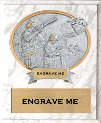 Trap Shooting Sport Legend Oval Plaque [P10SLO8-TS]
