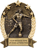Soccer Gold Star Resin Trophy - Female [GSOR6-SCF]