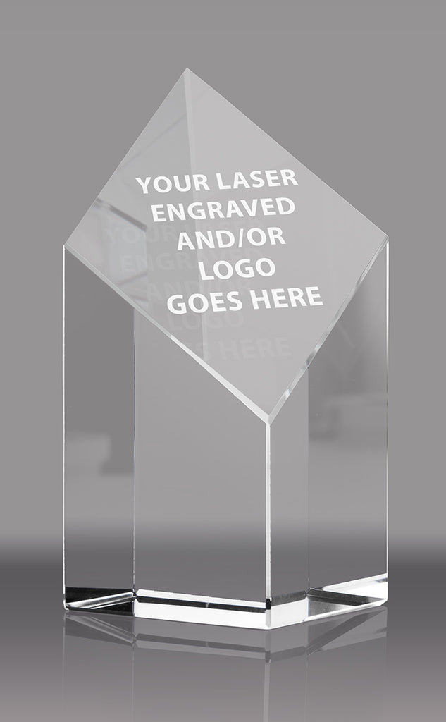 Diamond Fortress Crystal Award - 5.125 inch [CFDIAPL-5-X]