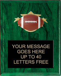 Football Triple Star Plaque [PTS810-FB]