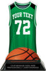 Basketball Jersey Colorix-T Acrylic Trophy- Green [TACR7-JSY-BK-GRN-Q]