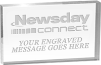 Horizontal Clear Acrylic Block - 5x3 inch [A53BH]