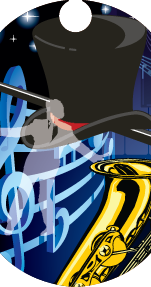 Dance- Jazz Dog Tag Insert [DT-1619]