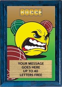 Bocce-Lawn Bowling Full Color KRUNCH Plaque [PKRNCH5-LWNBW]