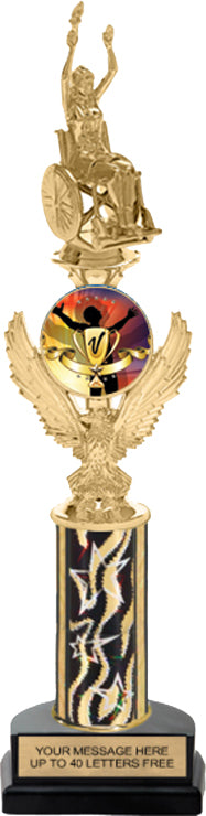 Eagle Insert Riser Trophies on Horseshoe Bases
