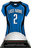 Volleyball Jersey Colorix-T Acrylic Trophy- Blue [TACR7-JSY-VB-BLU-Q]