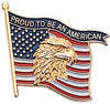 Proud To Be An American Flag Pin [PCM-USA-481]