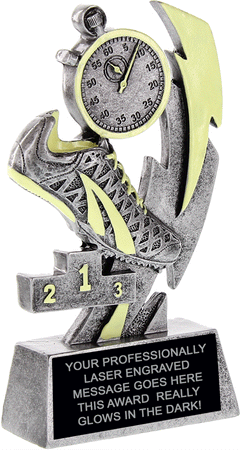 Track Glow Lightning 6" Resin Trophy [RCGLO-6-TK]