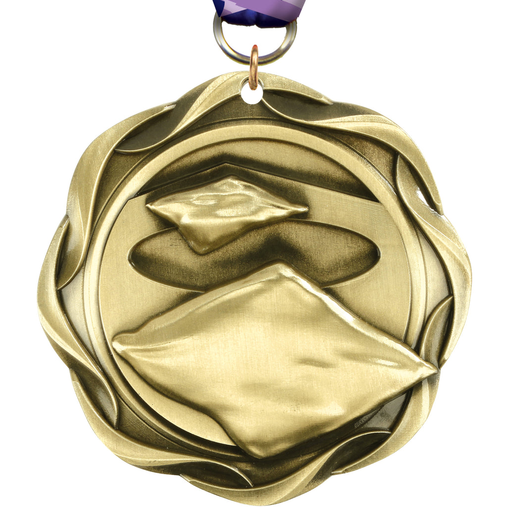 3" Corn Hole Fusion Diecast Medal [MFUS2-CRNHL]