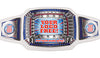 52 inch Custom Champion Award Belt - White & Silver [CXAB-52-WHT]