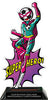 Soccer Female Super Hero Acrylic Trophy- 10 inch [TACR10-SH-SCF-Q]