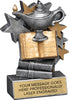 Lamp of Knowledge Star Blast Resin Trophy - 4.75