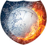 Volleyball Fire & Water Shield Insert [SH-3727]