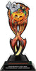 Halloween Pumpkin Tribal Flames Acrylic Trophy - 10 inch [TACR10-TF-HLWN-PMPGB-Q]