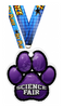 Science Fair Paw Acrylic Medal- 2.75 inch [MACR2-PAW-SEFR-Q]