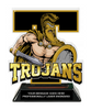 Trojans Mascot Colorix-T Acrylic Trophy [TACR6-MSCT-TJN-Q]