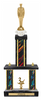 Two-Post Diamond Riser Trophy w/ Rectangle/Oval Center Column [TFDR20]
