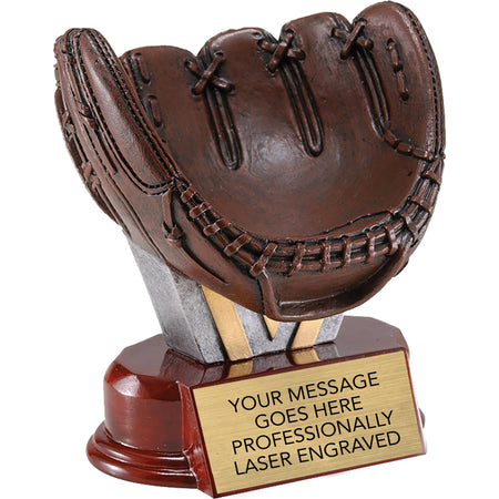 Baseball Glove Ball Holder Resin Trophy [RP881BS]