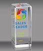 Custom Optical Crystal Block Award - 4.5 inch [CCLBK-4-FC]