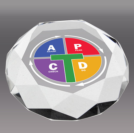 Custom Optical Crystal Paperweight [CRP603-FC]