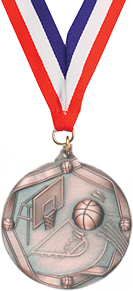 Basketball Medal- Bronze [M2RE-BK-B]