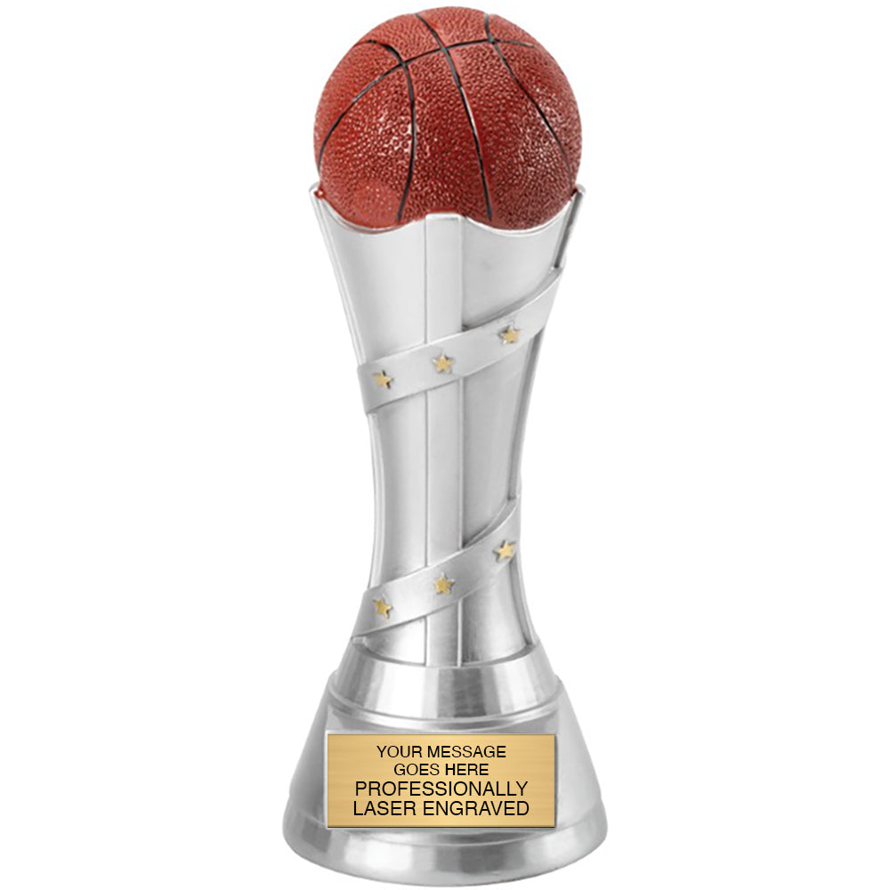 Basketball Victory Tower Resin Awards - 7.5 inch [RMVT-7-BK]