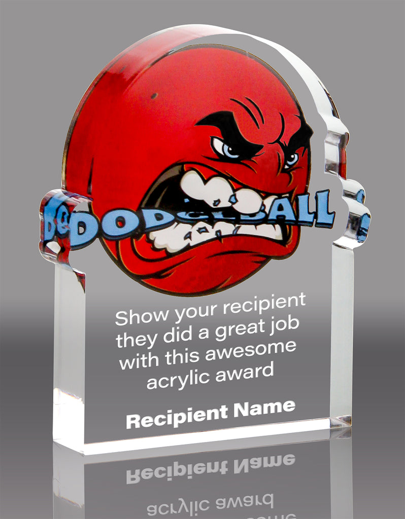 Dodgeball Krunch Acrylic Award- 5x6 inch [AKRCH-DGBL-56-Q]