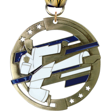 2.75" Martial Arts Dimensional Color Medal [M3EM-MA]