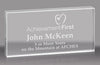 3/4 inch Thick Crystal Horizontal Block Award - 3x6 inch [CHJ6375-L-X]
