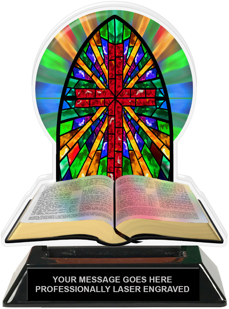 Stained Glass Religion Colorix-T Acrylic Trophy- 6.25 inch [TACR6-RL2-Q]