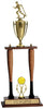 Two Baseball Bat Column Trophy - 29 inch [TBAT29-Bat-14in]
