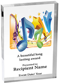 Music Vibrix Acrylic Award [A46BV-MC]