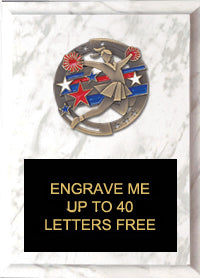 6"x8" Cheer Dimensional Color Plaque [PEM6-CH]