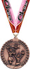 2.75 in Cheer Wreath Framed Medal- Bronze [M311-CH-B]