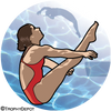 Swimming- Diving Female Insert [TD-1651]