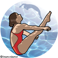 Swimming- Diving Female Insert [TD-1651]