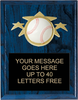 Baseball Triple Star Plaque [PTS68-BS]