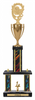 Two-Post Trophy w/ Rectangle/Oval Center Column w/ Cup [T3MC6]