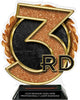 3rd Place Colorix-T Acrylic Trophy- 8.25 inch [TACR8-3RD-Q]