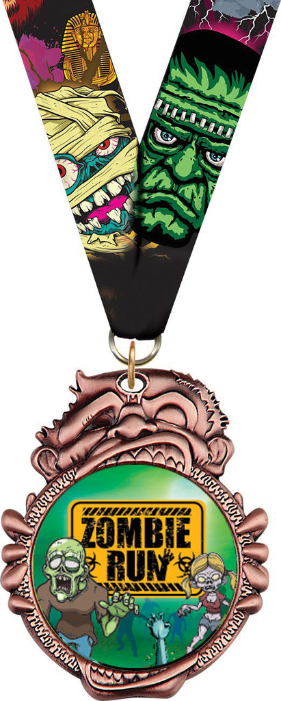 Zombie Insert Medal- Bronze [MHLWN-ZMB-B]