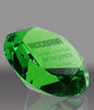 Emerald Crystal Diamond Paperweight - 3.15 inch [CTDIA-SM-GRN-X]