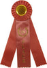 8th Place Triple Streamer Rosette Ribbon [R10R3-8TH]