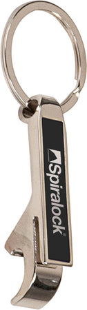 Metal Bottle Opener Key Chain- Black [BOKC120BK]