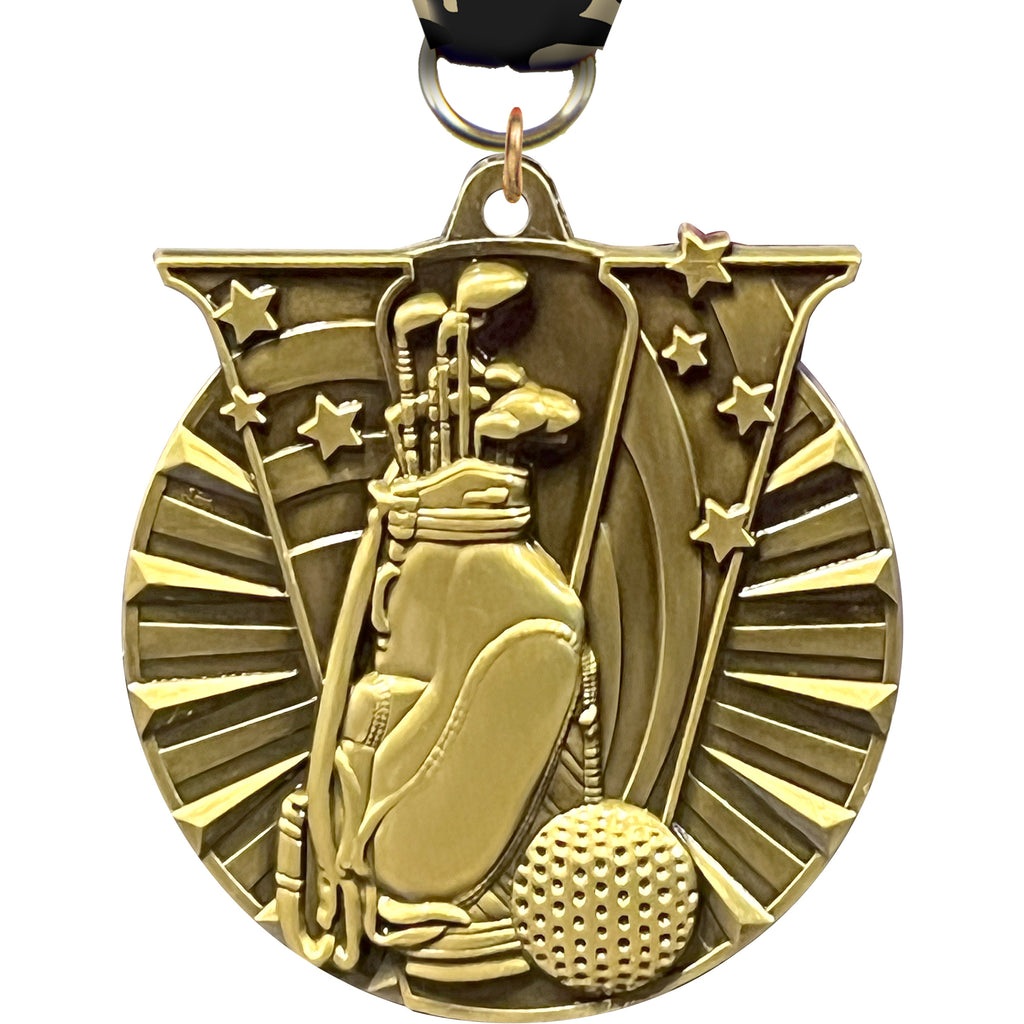 2" Golf Victory Medal [MVM2-GL]
