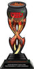 Chili Cook-Off Tribal Flames Acrylic Trophy- 10 inch [TACR10-TF-CHLI-Q]