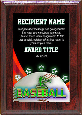 Baseball ColorPlate Plaque [PCEP-BS-57]