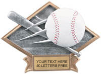 Baseball Dimensional Diamond Resin Trophies
