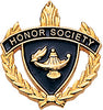 Honor Society 3D Enameled Scholastic Pin [PCM-WRT-HNRSCY]